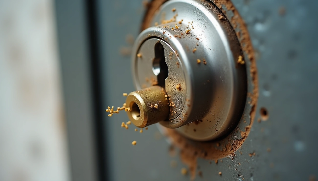 clé coincée dans serrure - diagnostic initial